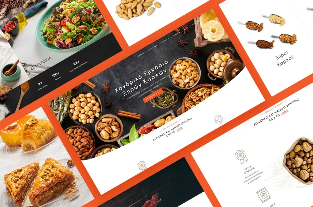 Drynuts κατασκευή ιστοσελίδας portfolio