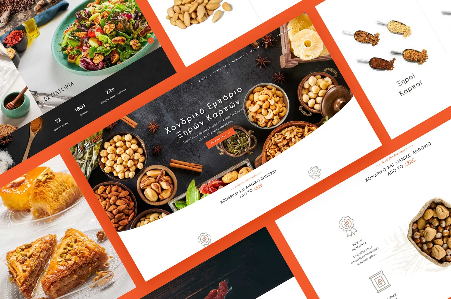 Drynuts κατασκευή ιστοσελίδας portfolio